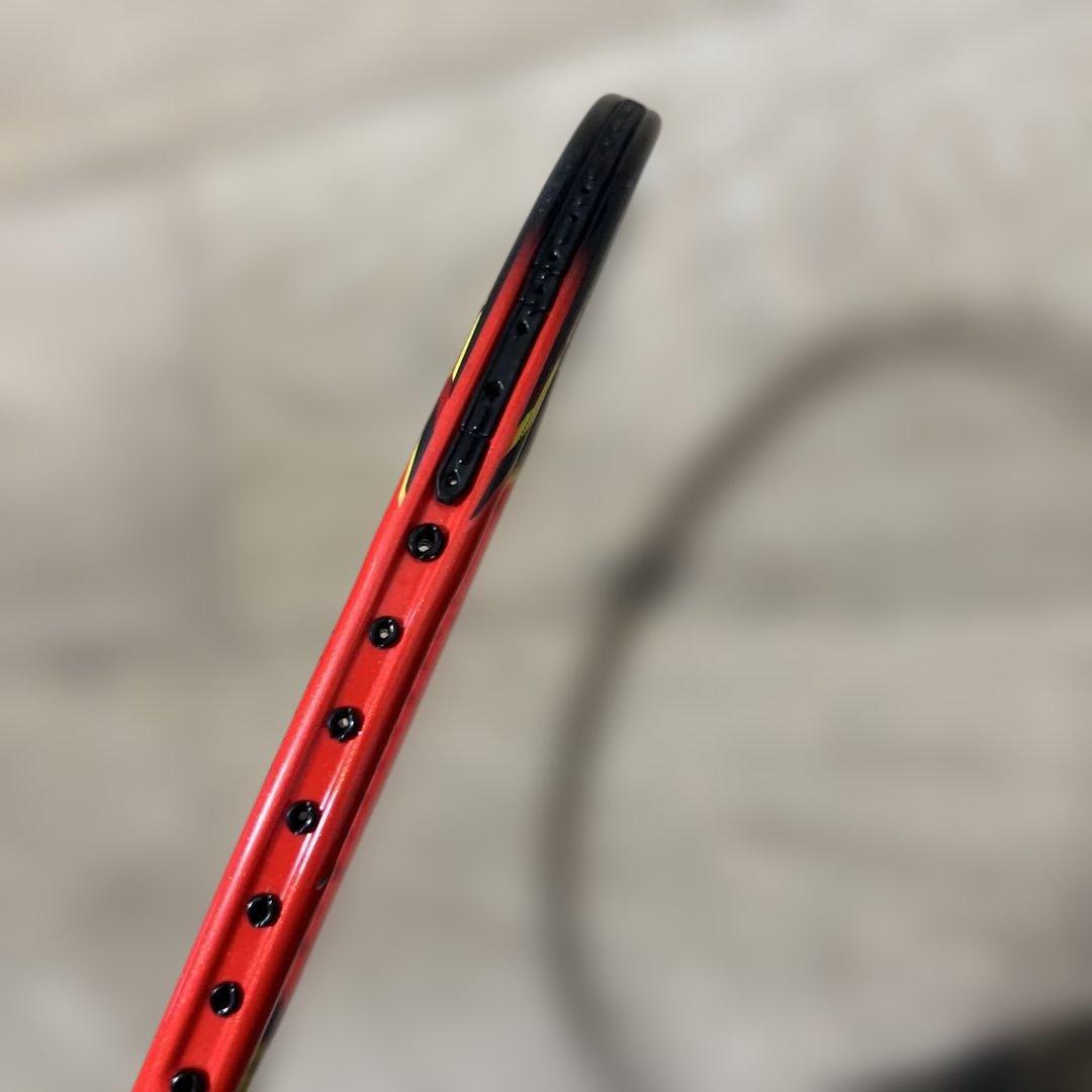 YONEXバドミントンラケットボルトリックリンダンフォース4U2本セットケース無