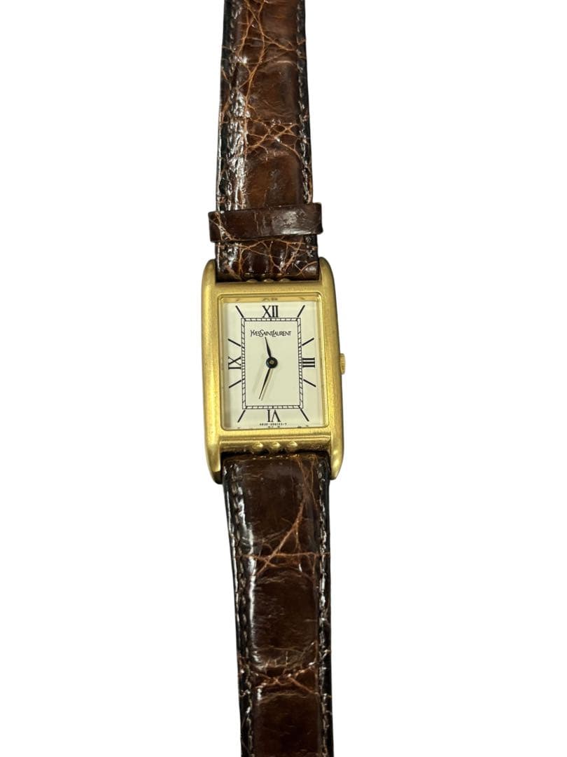 Yves Saint Laurent 腕時計 ゴールド ブラウン