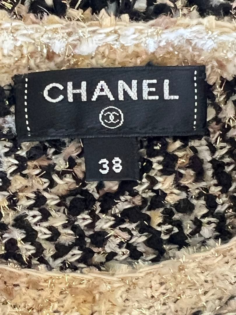 美品 CHANEL 19ySS ツイードミニワンピース　サイズ38