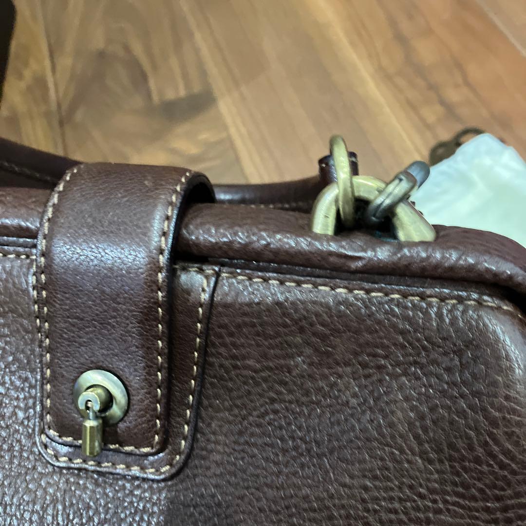 土屋鞄製造所 オイルヌメボストンミニショルダーこげ茶