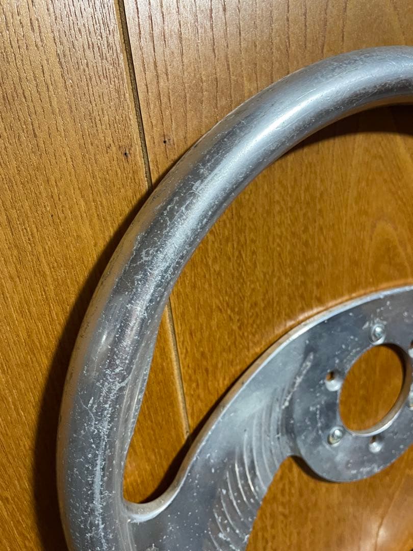 アルミ製 3スポーク ステアリング USA製　アメ車　ローライダー　d21