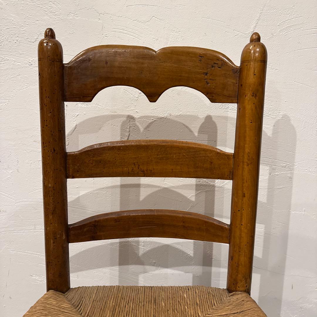 ヴィンテージ　ダイニングチェア　カフェチェア　藁座面　1