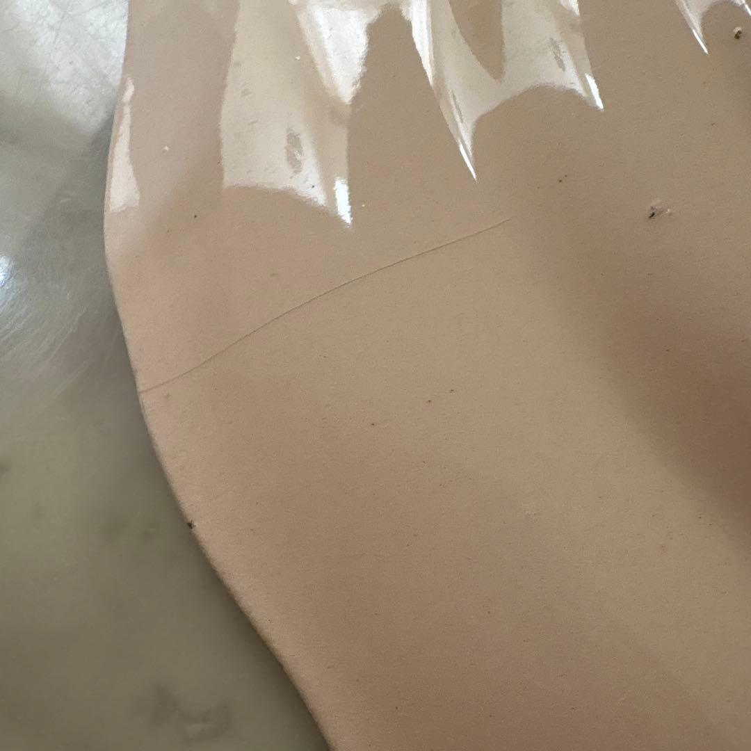 フランス　アンティーク　ロンシャン　古いプレート　花リム