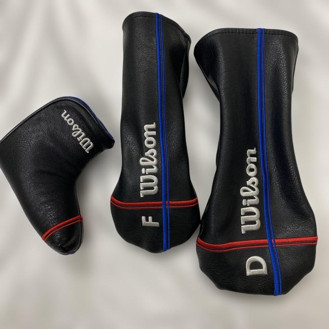 Wilson（ウィルソン）のクラブ セットとカートバッグのセット。