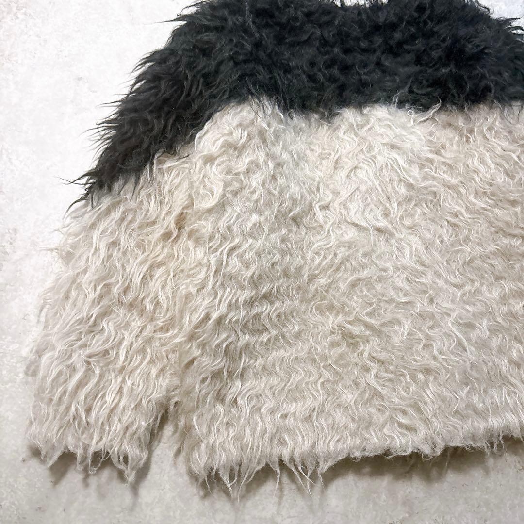 CLANE BI COLOR SHAGGY KNIT CARDIGAN サイズ1