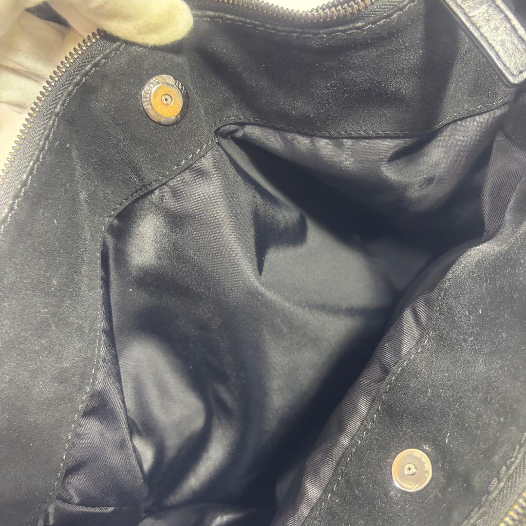 バーバリー　ナイロン レザー バッグ　トートバッグ　ハンドバック　ブラック