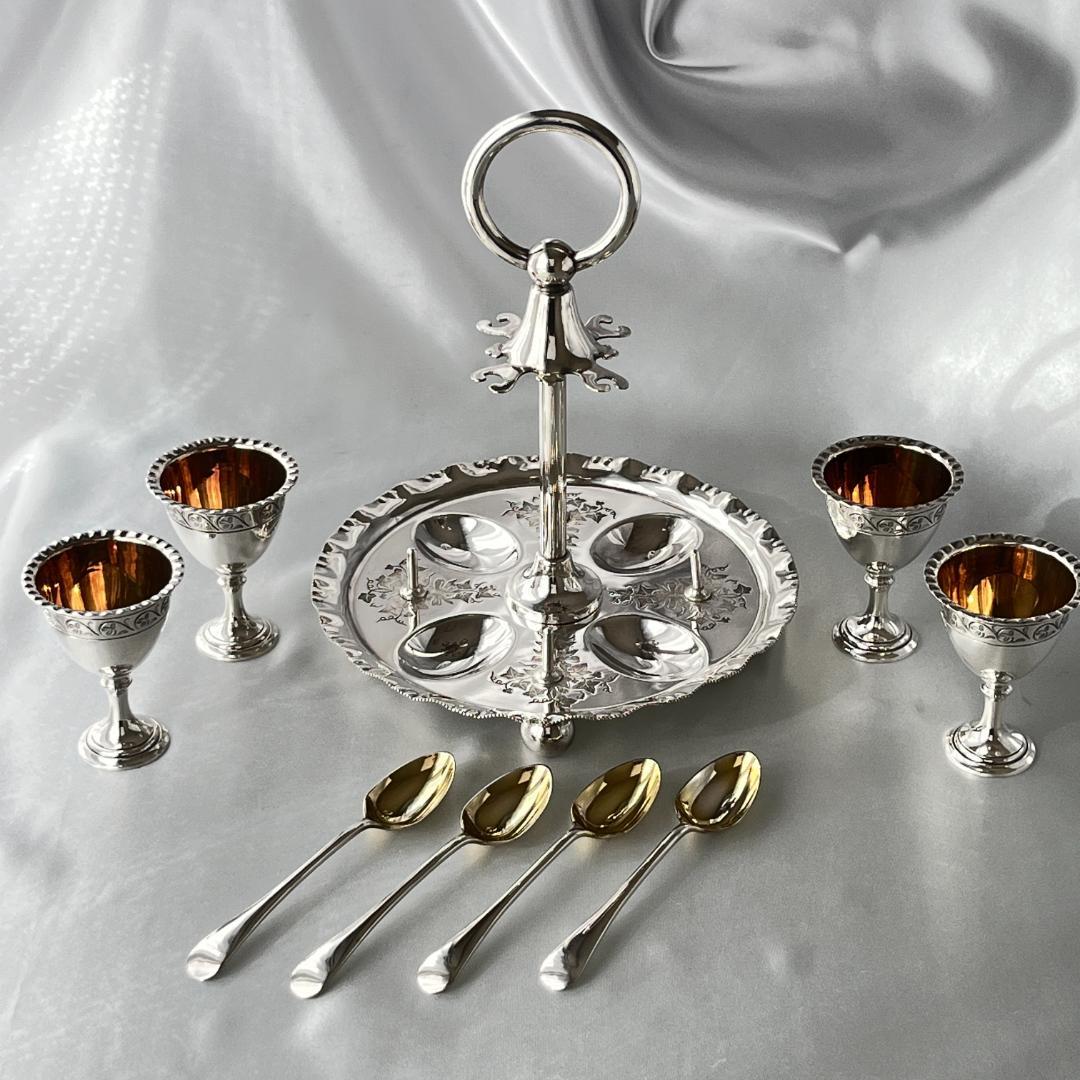 【DANIEL ARTER】 エッグセット エッグカップ / スプーン 豪奢！！