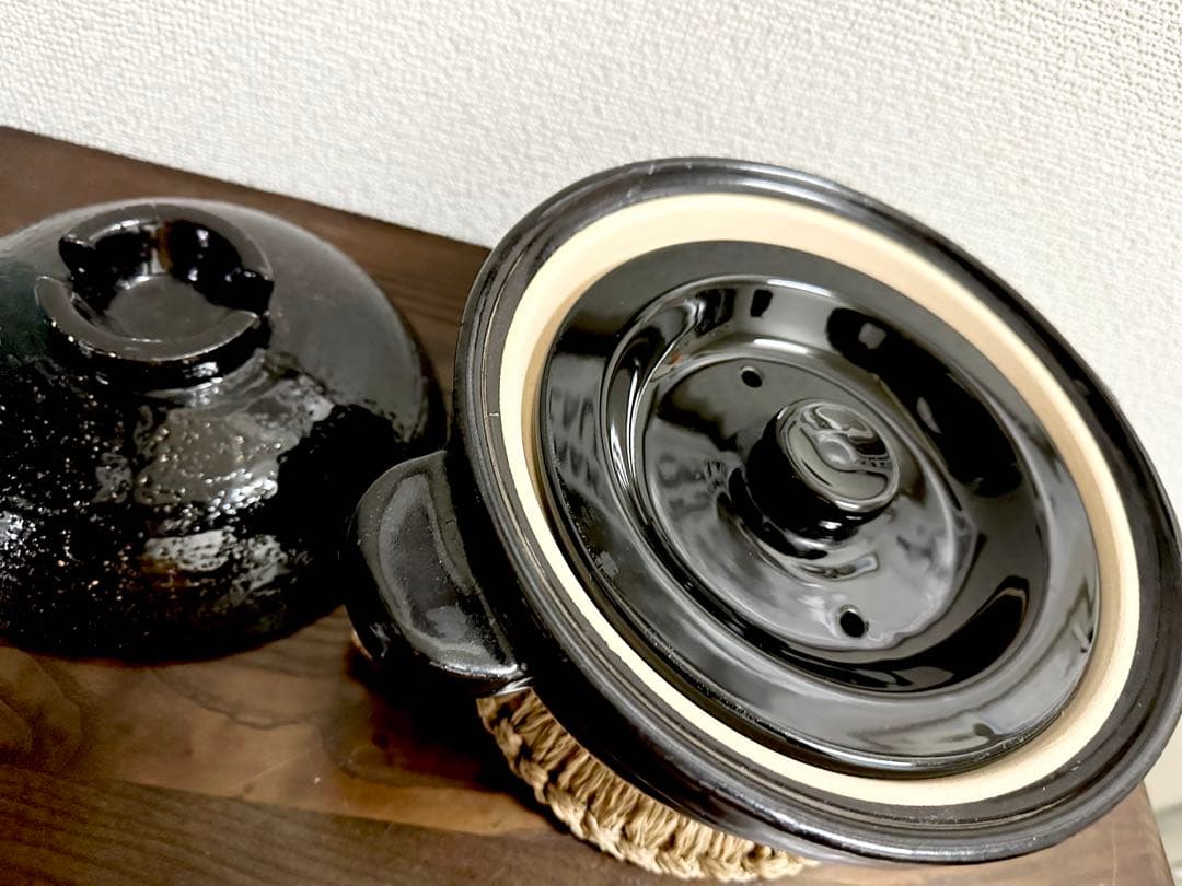 長谷園 【 かまどさん 】 2合炊き 伊賀焼 日本製 土鍋 ごはん鍋 古道具