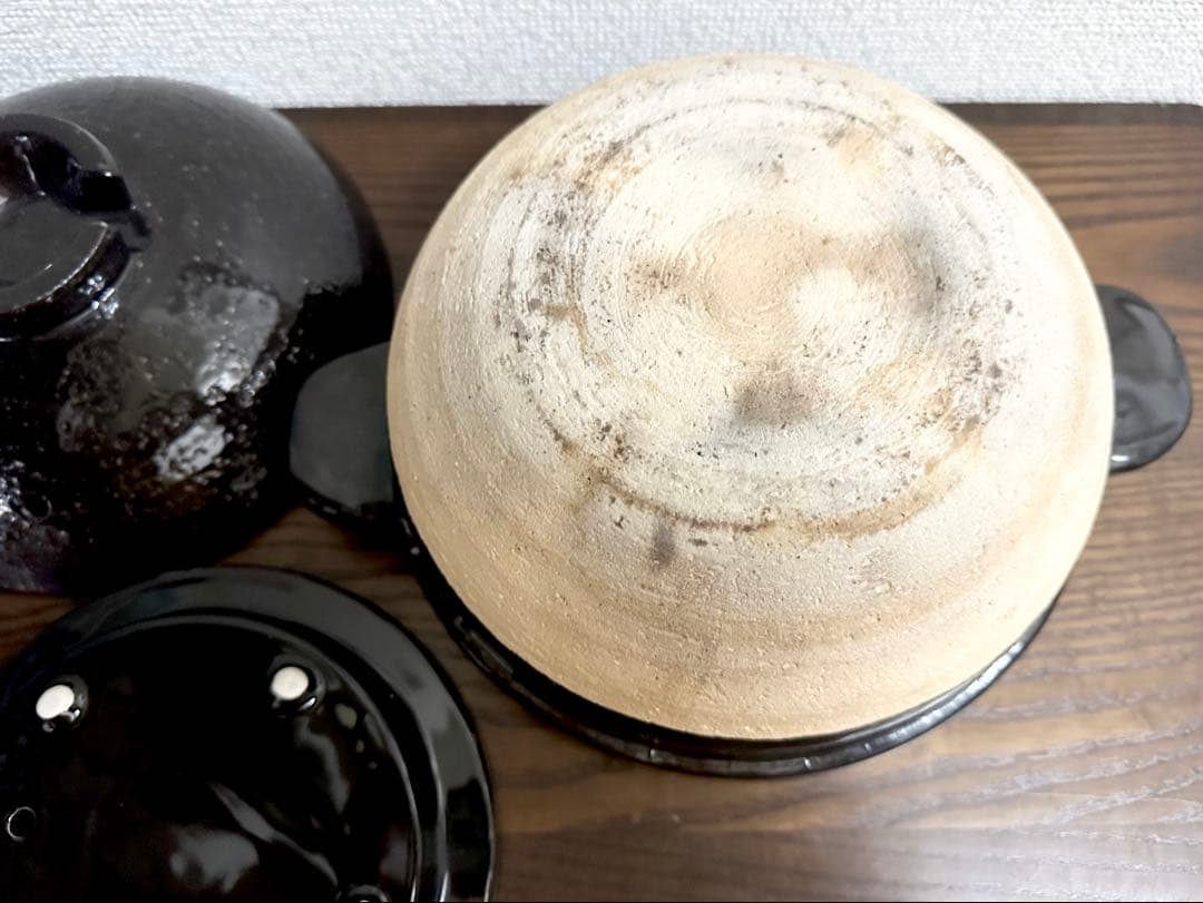 長谷園 【 かまどさん 】 2合炊き 伊賀焼 日本製 土鍋 ごはん鍋 古道具
