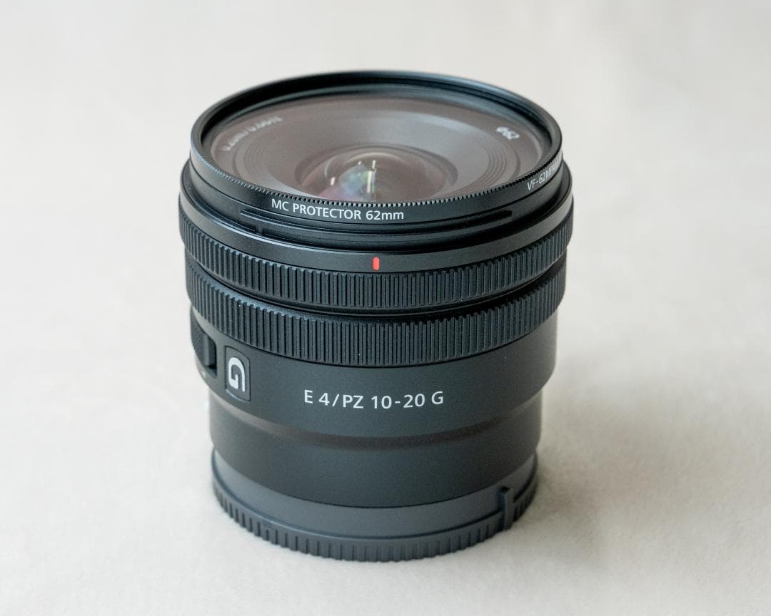 【超美品】SONY E PZ 10-20mm F4 G【保護フィルター付き】