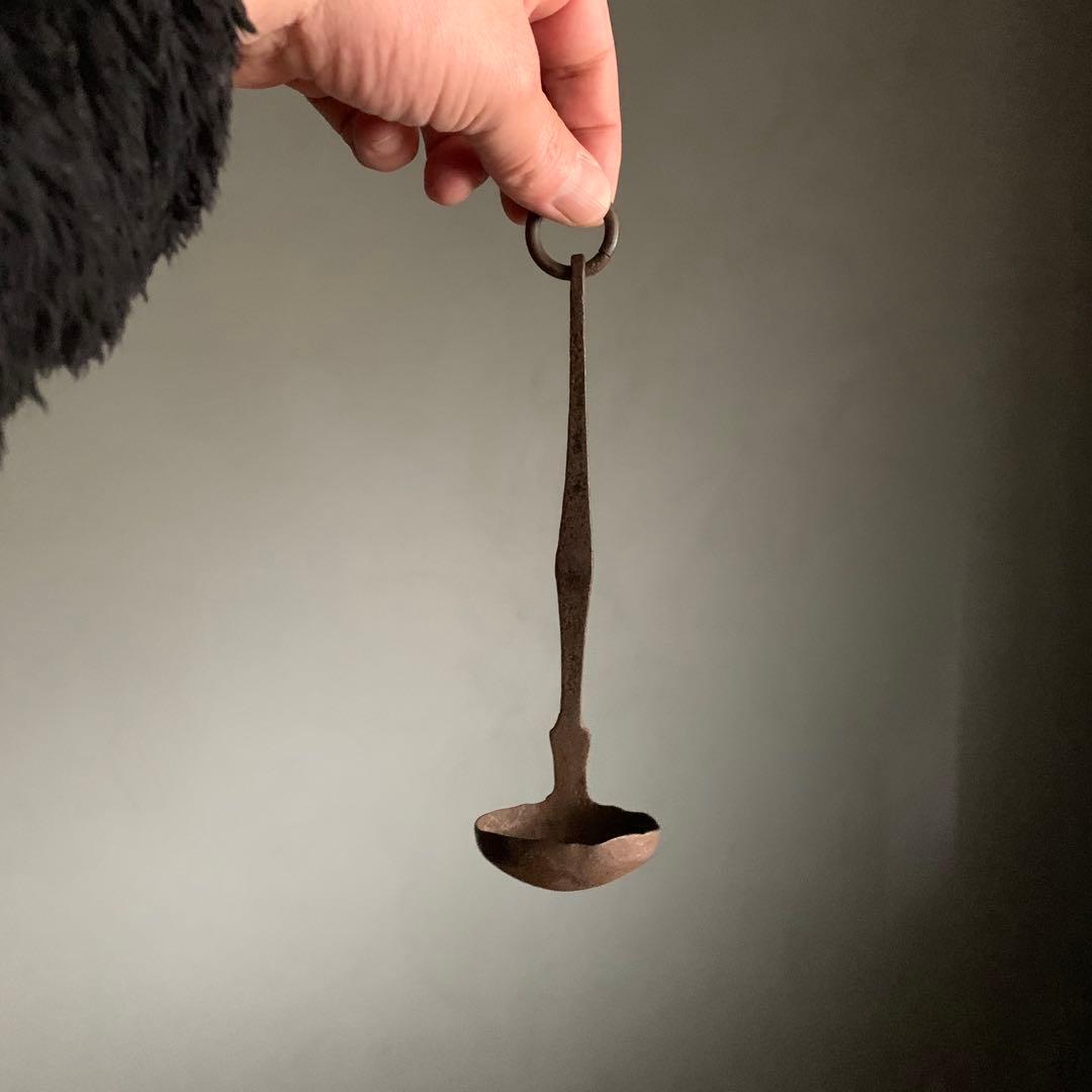 西洋 仏蘭西 鉄製 灯明器 灯火器 坂田さん的 古道具 アンティーク 古美術