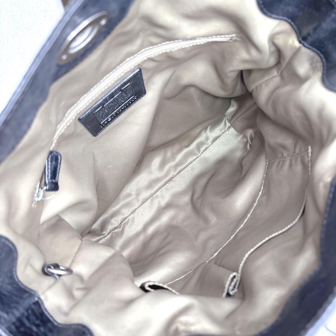 COACH コーチ　スエード ターンロック金具　ショルダーバッグ y2k