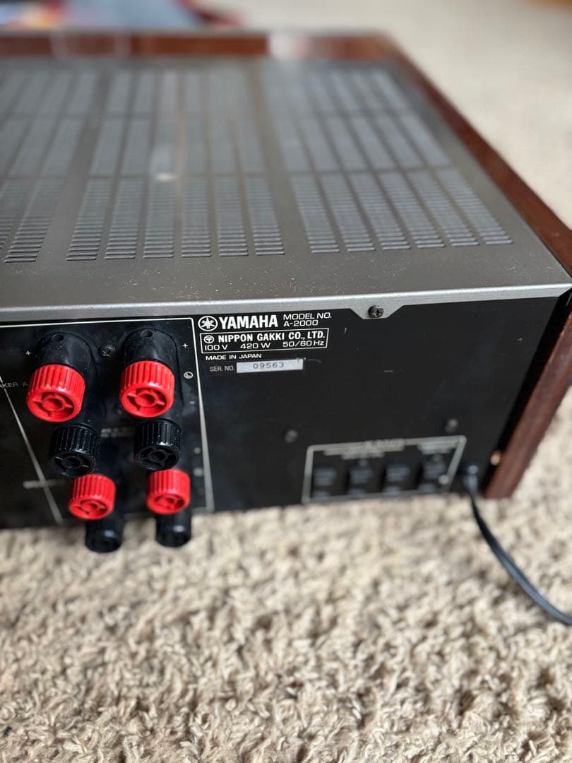 日本の名機　ヤマハ　プリメインアンプ　A-2000 動作品　前面パネル補修
