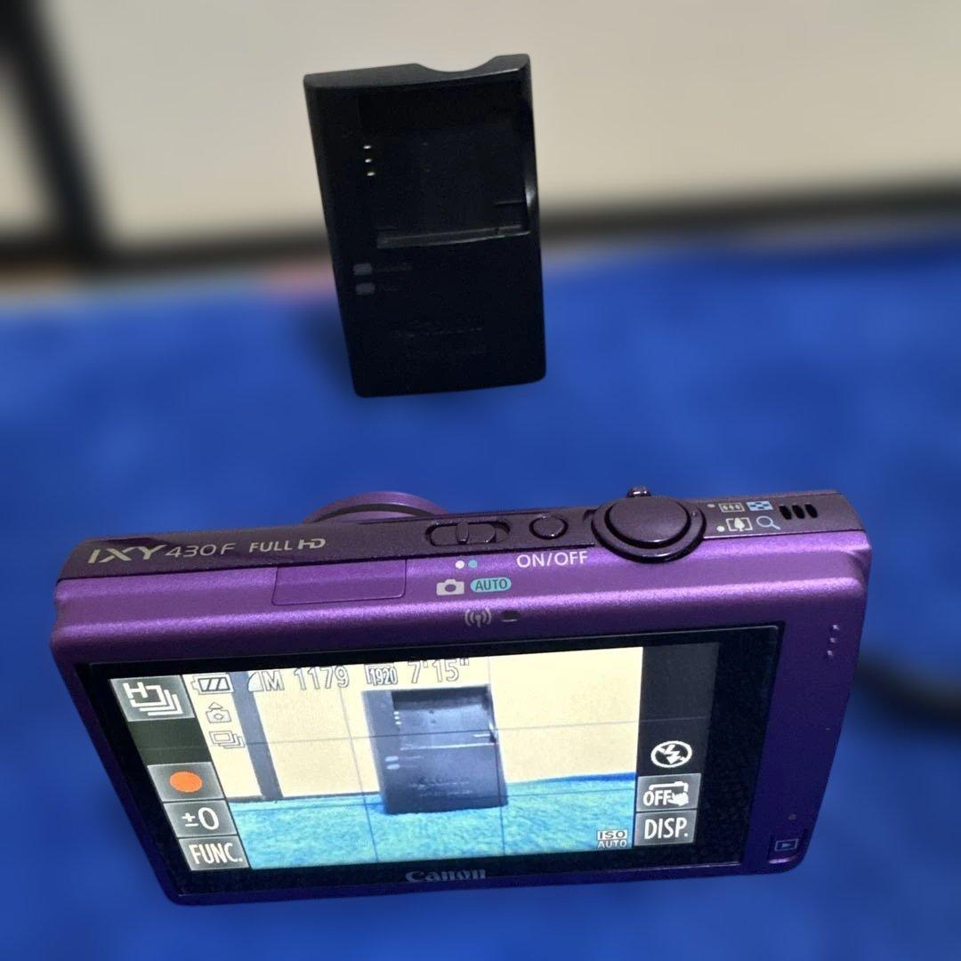 『美品』Canon IXY 430F パープル デジカメ 本体充電器付き
