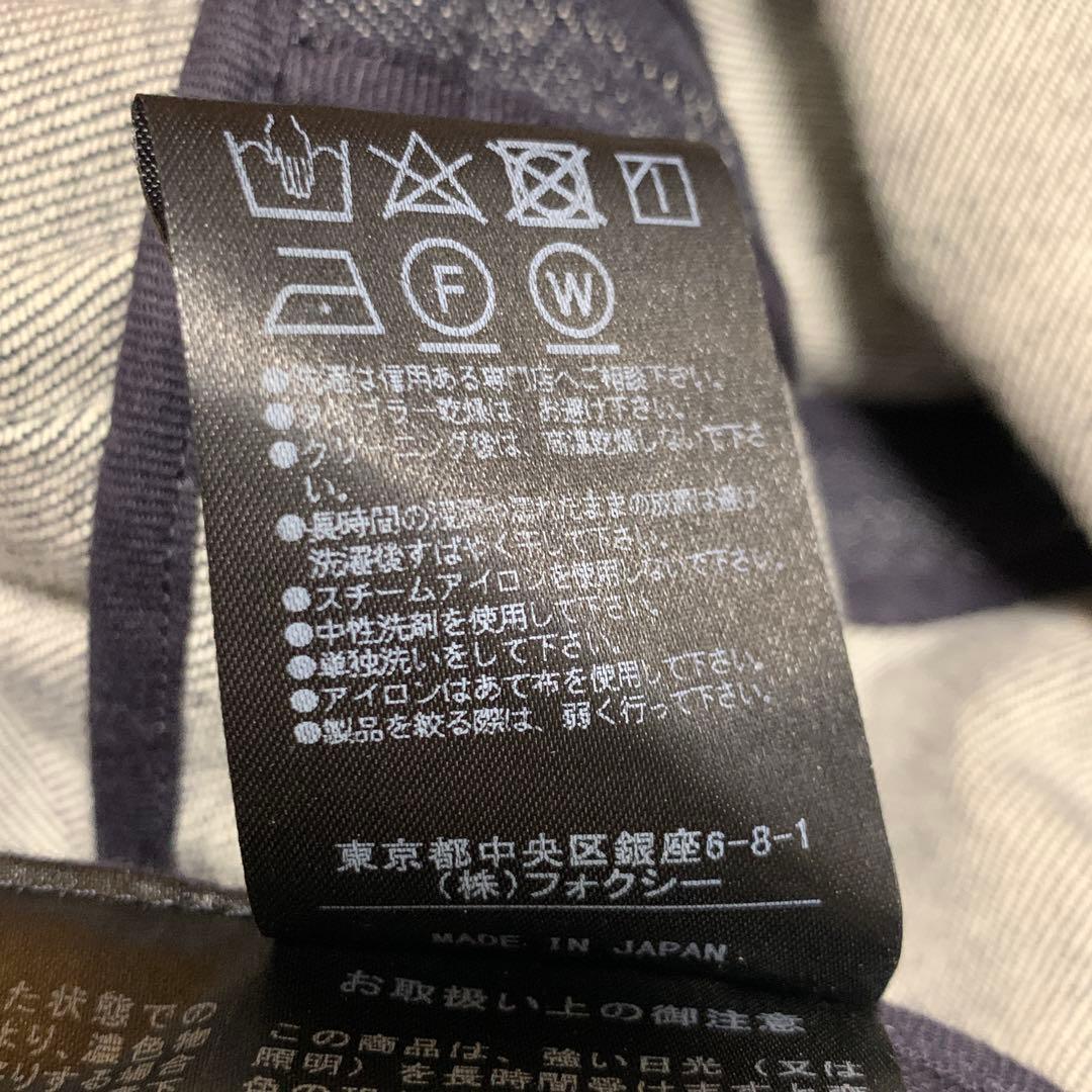 美品✨フォクシーニューヨーク デニム ギャザー ワンピース 2way 40