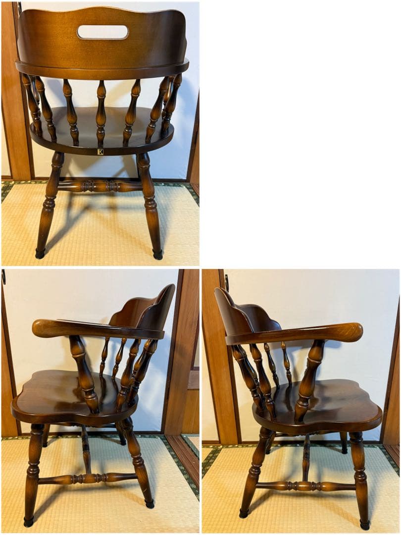 と*ら様 【O-2060】飛騨産業 キツツキ ダイニングチェア 4脚セット