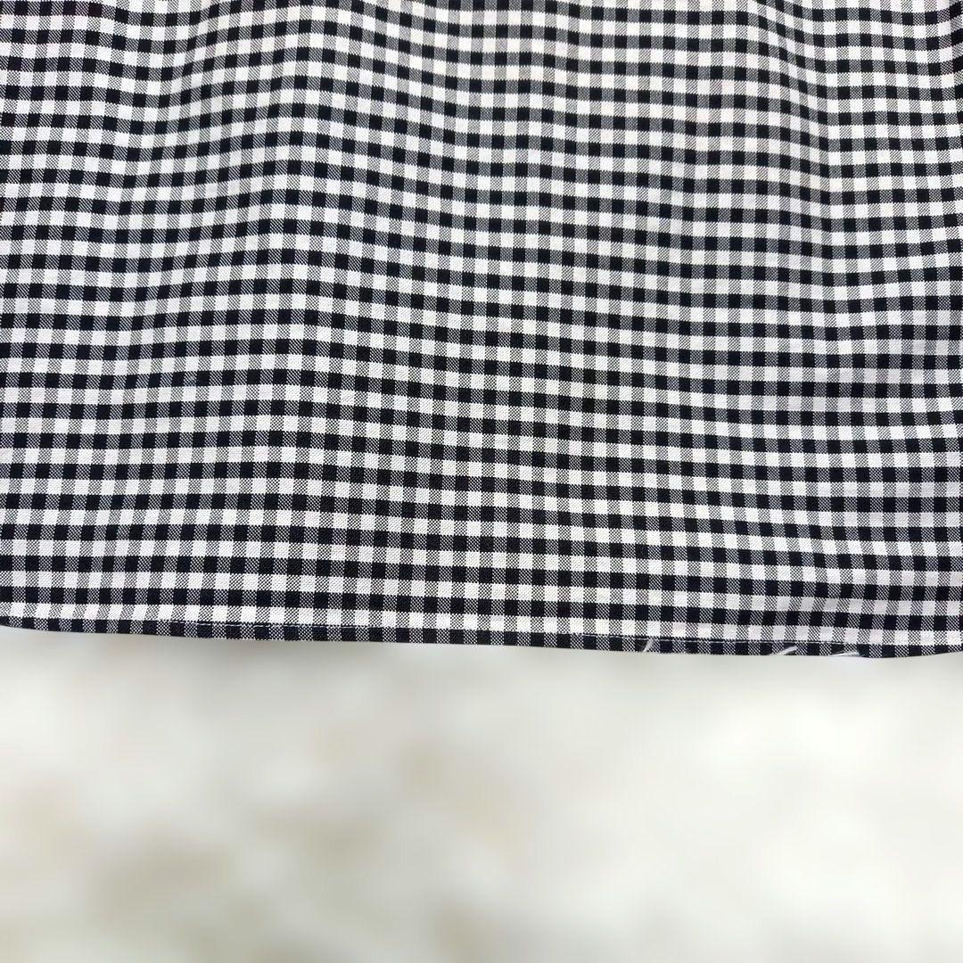 ダントン　オックスフォードギンガムチェックバンドカラーシャツ　38