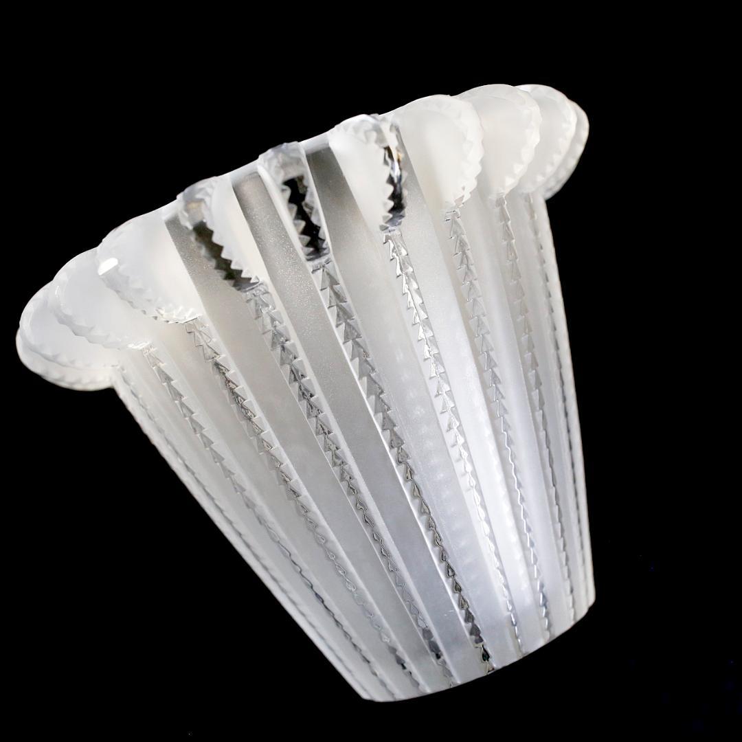 【美品 送料込】ラリック ロワイヤ 花瓶 クリスタル Royat LALIQUE