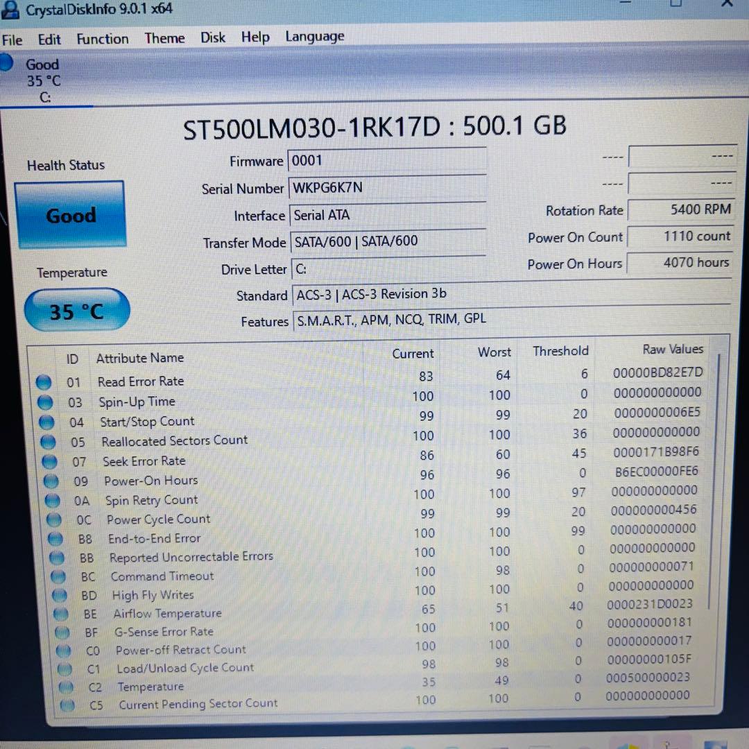 Windowsノート本体 FUJITSU LIFEBOOK A7510 i5 8GB HDD500GB