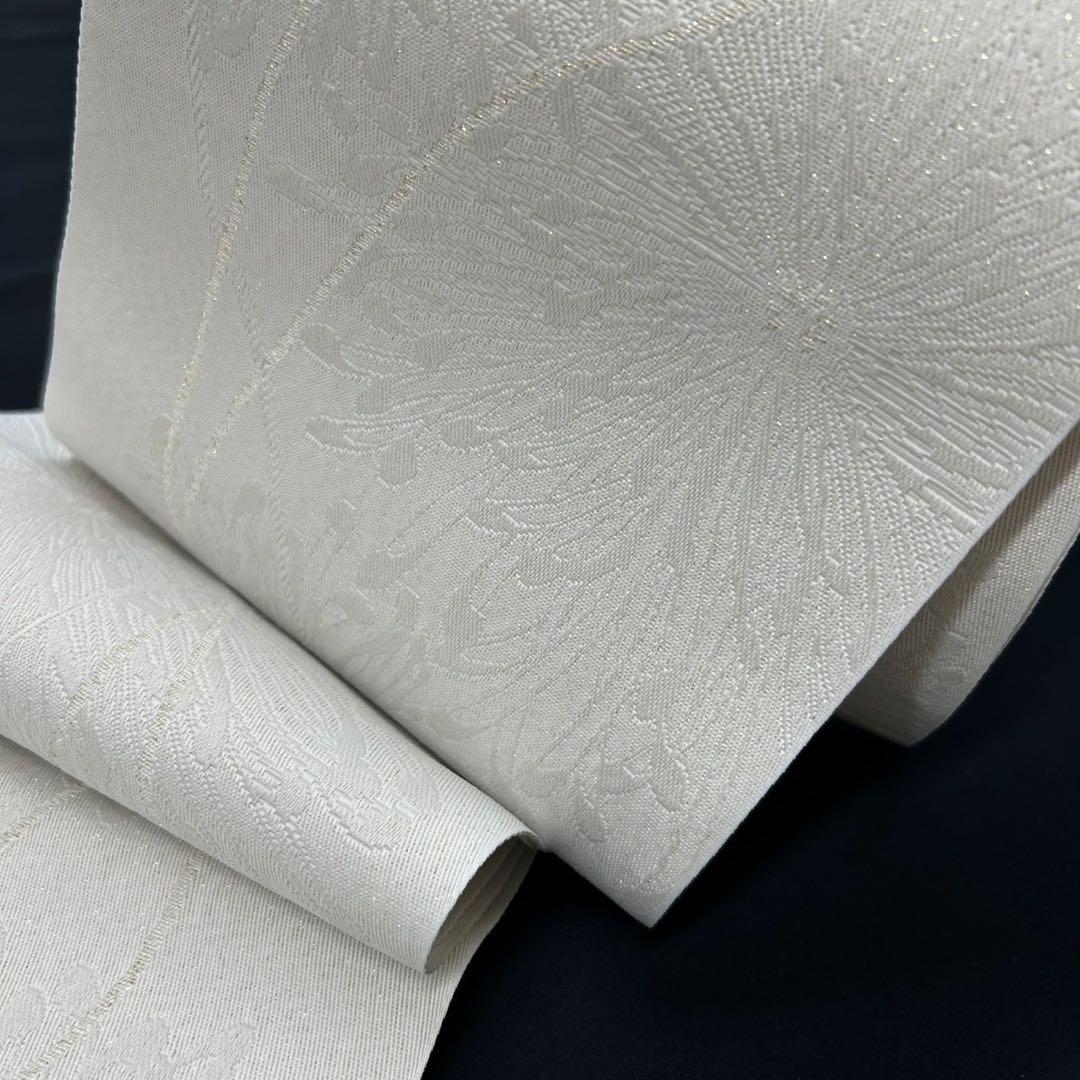 浴衣　夏　単着物　白×黒　吸湿速乾　半身仕立て　片身替わり　帯　0707③