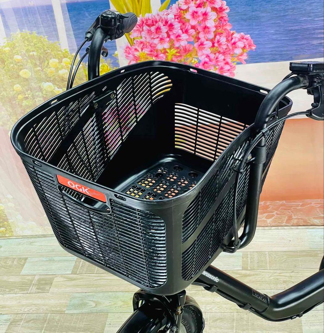 パナソニックギュット⭐️12AH！子供乗せ電動アシスト自転車Y3158