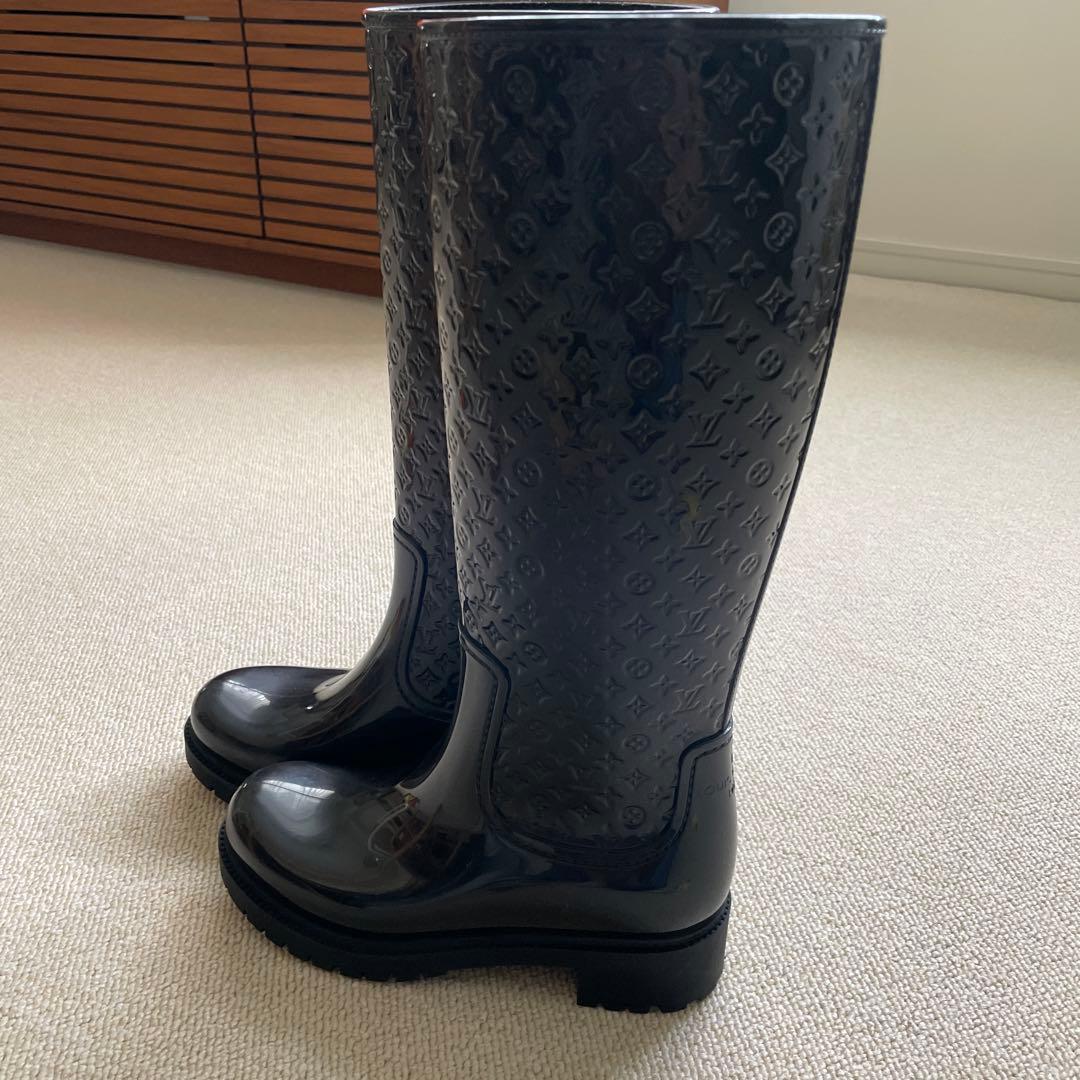 LOUIS VUITTON モノグラム柄レインブーツ（36サイズ）