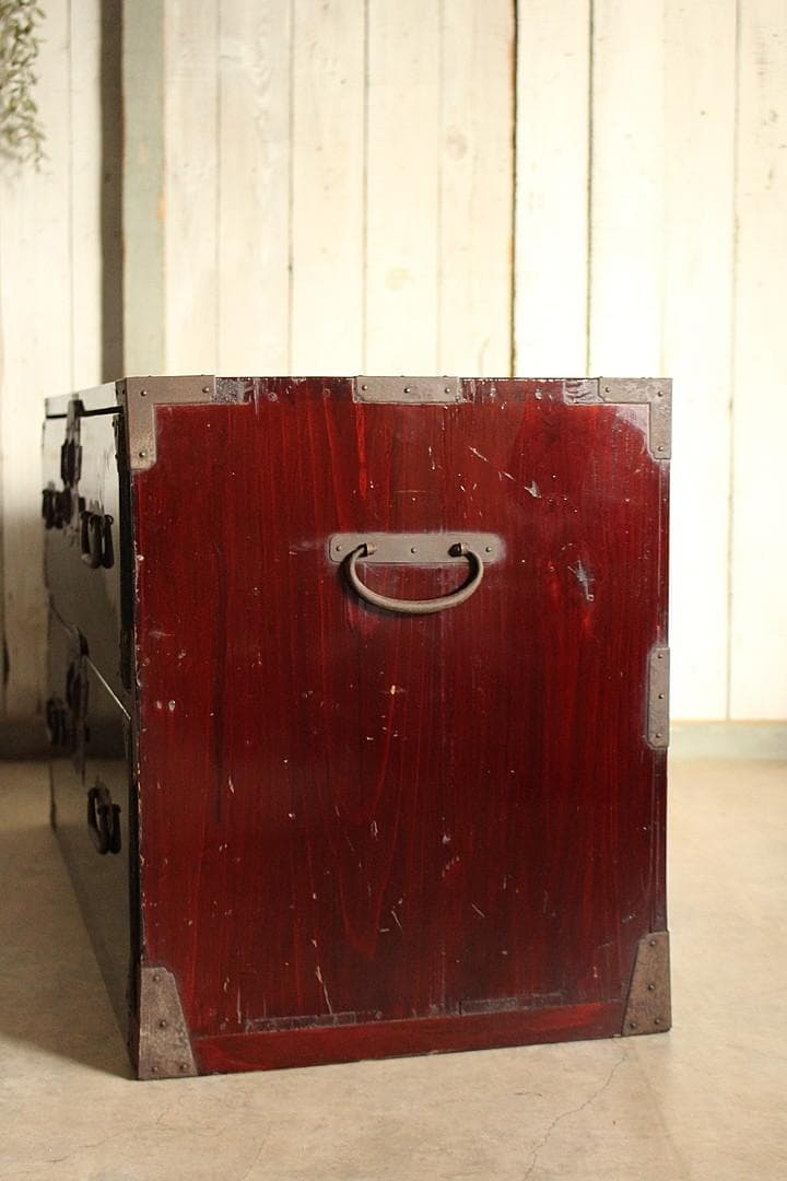 綺麗な時代庄内箪笥　抽斗2段