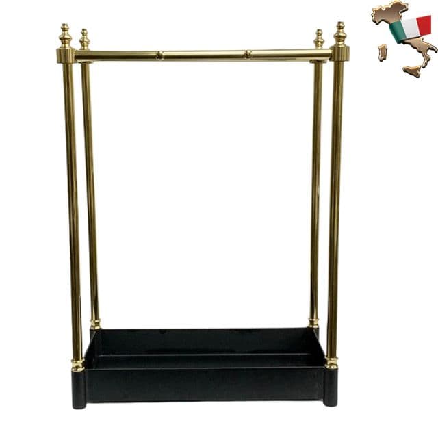 傘立て 金色と黒 イタリア製