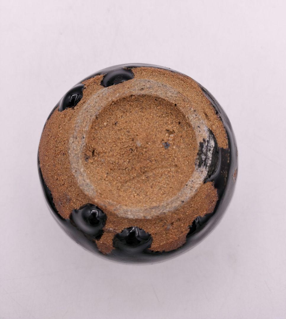 c594【新品・未使用】唐津 火入 鏡山窯 井上東也 木箱 茶道具 古物
