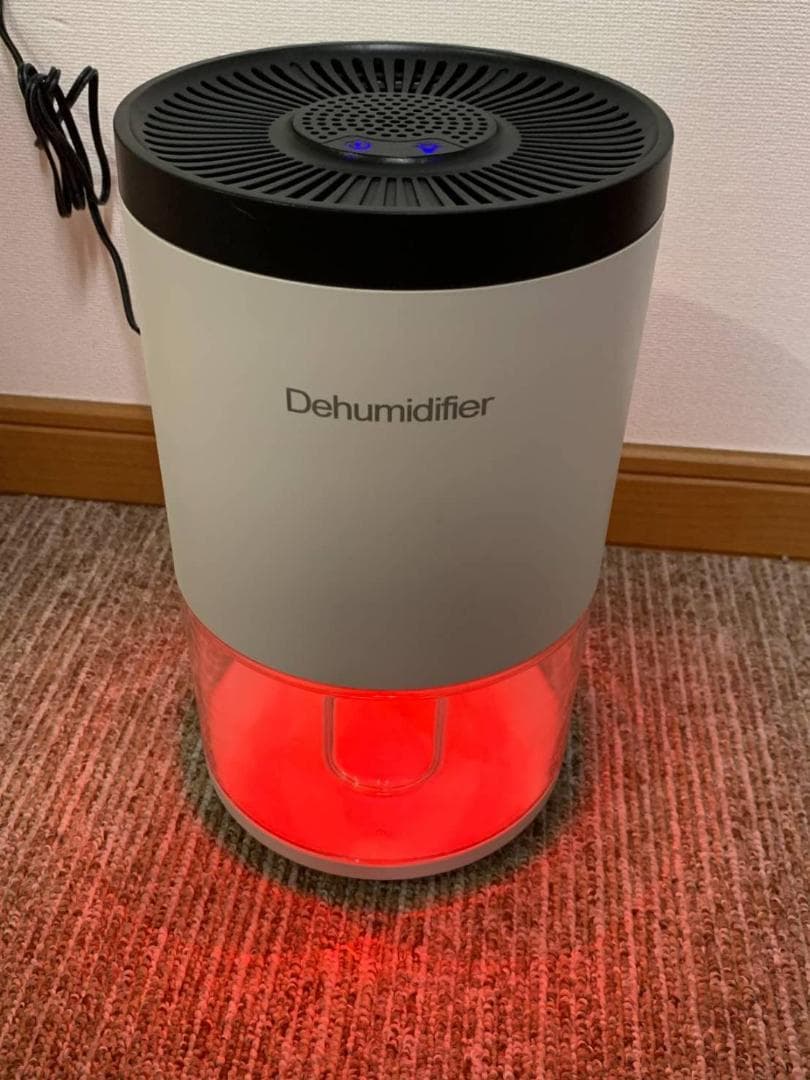 ワンタッチ操作 小型除湿機 ７色ライト機能