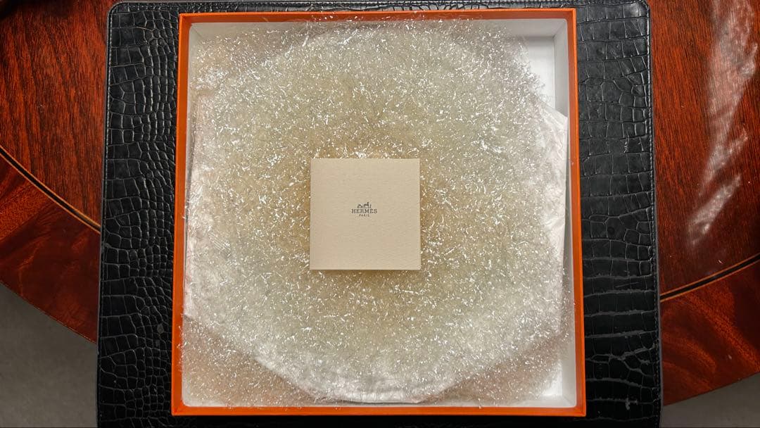 新品　HERMES エルメス リズム　ディナープレート　27.5cm箱付グリーン