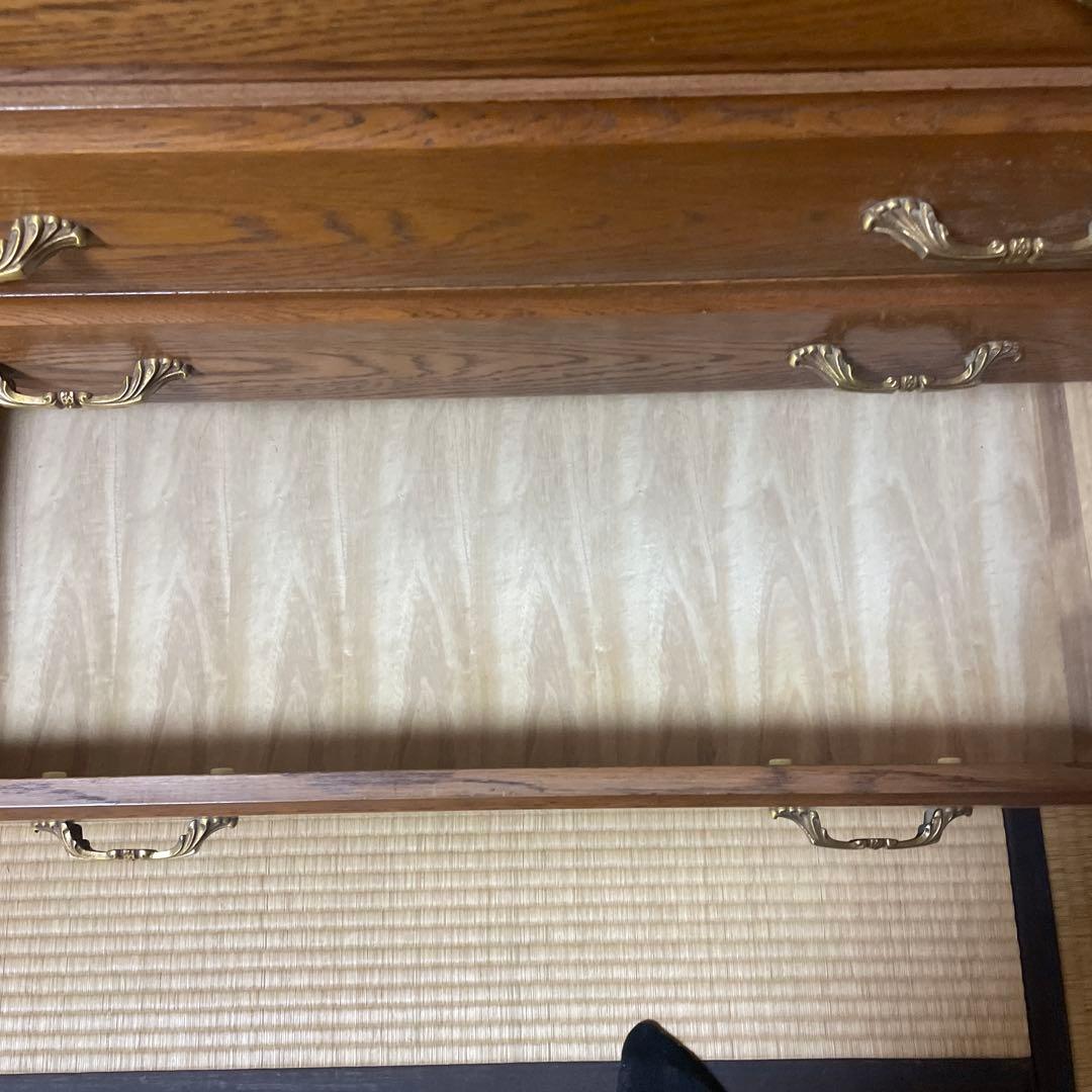 天然木　整理ダンス　箪笥　上下分離可　チェスト　KAWATA MOKKOU