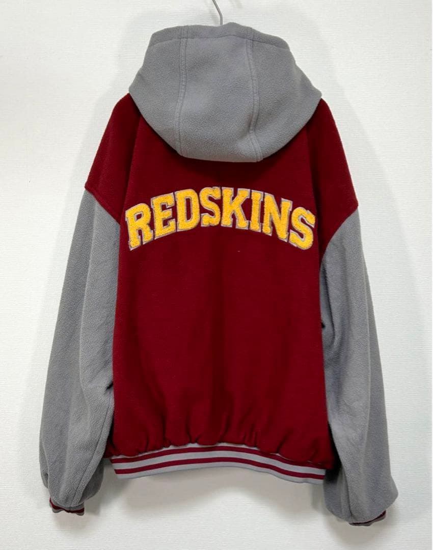 90s〜 nfl nylon × fleece reversible jkt