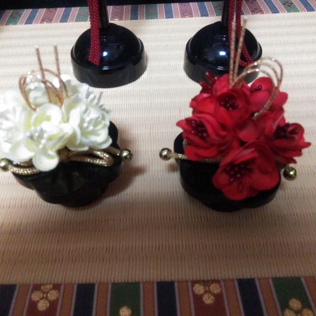 ひな人形セット有職雛　親王　飾り台　屏風　燭台　花セット