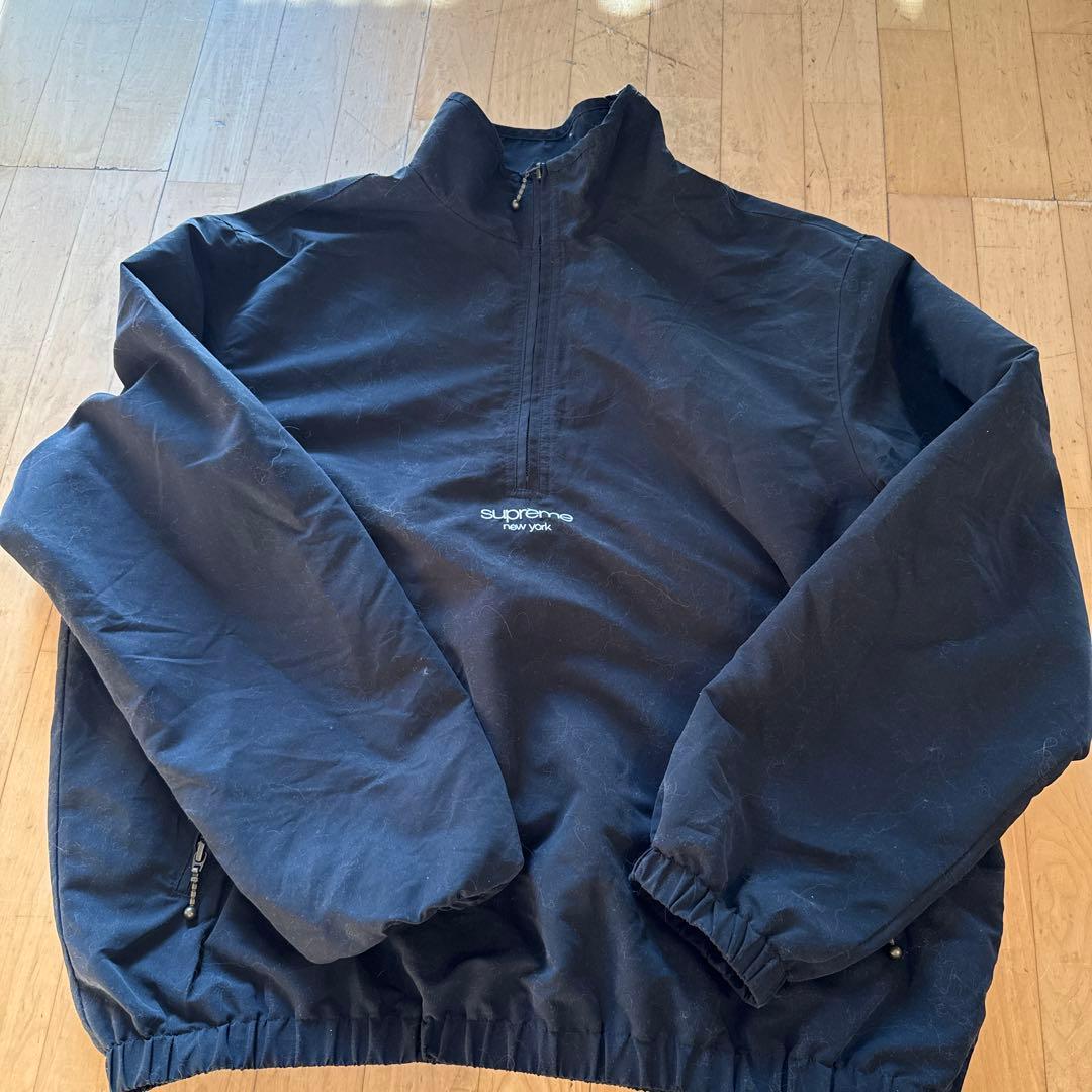 Supreme ハーフジップ ナイロンジャケット M ブラック