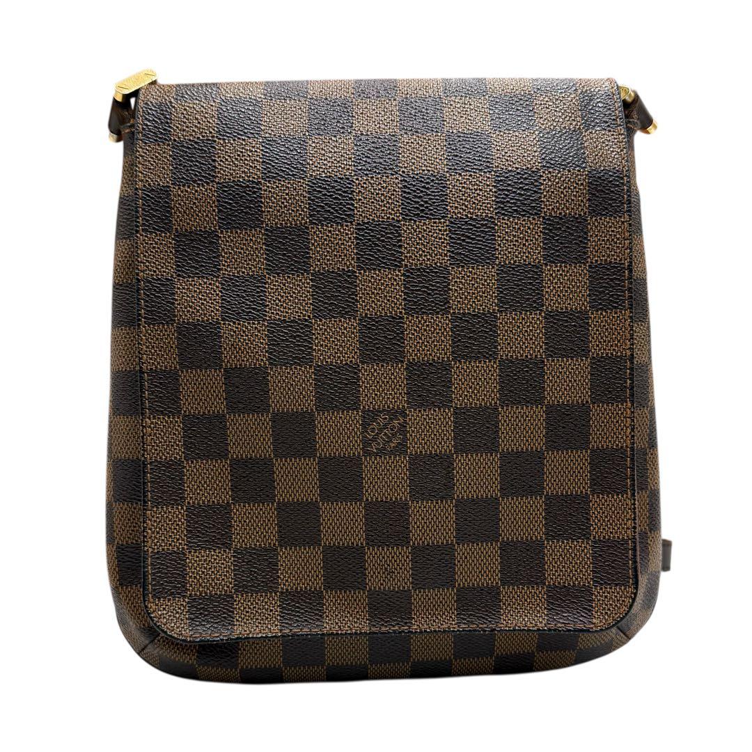 6131 美品 ルイヴィトン ダミエ エベヌ ミュゼットサルサ N51300