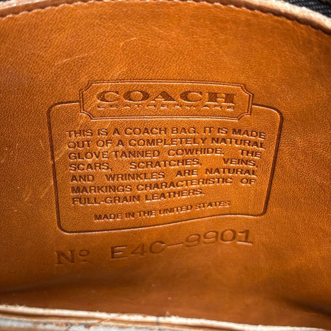 コーチ オールドコーチ ショルダーバッグ 斜め掛け チャーム レザー ブラウン