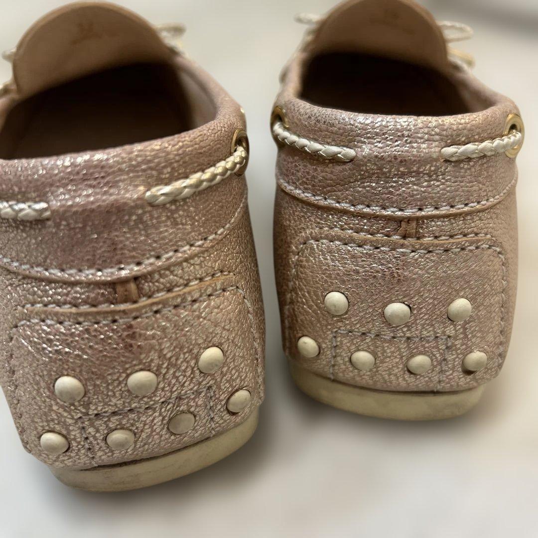 【美品】TOD'S トッズ ゴンミーニ ドライビングシューズ ピンク 38