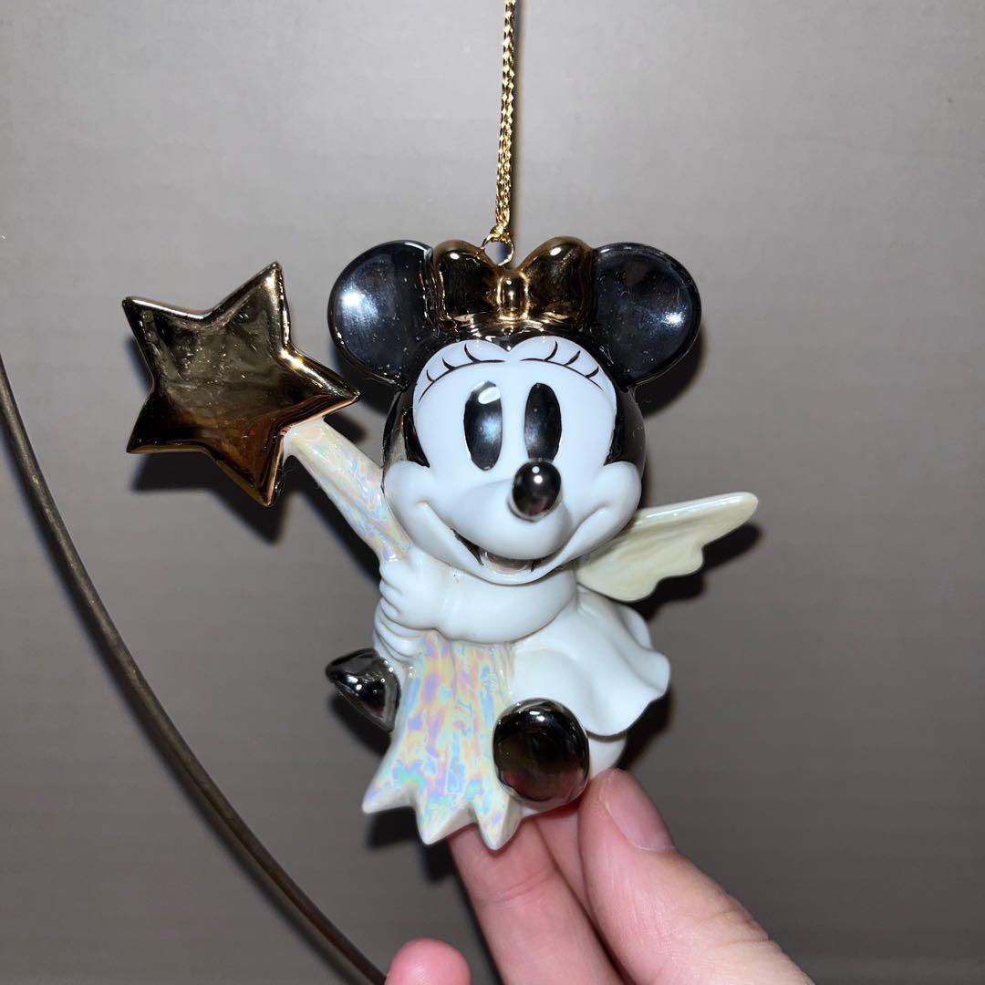 ディズニー　ミッキー　ミニー　陶器　飾り　エンジェル