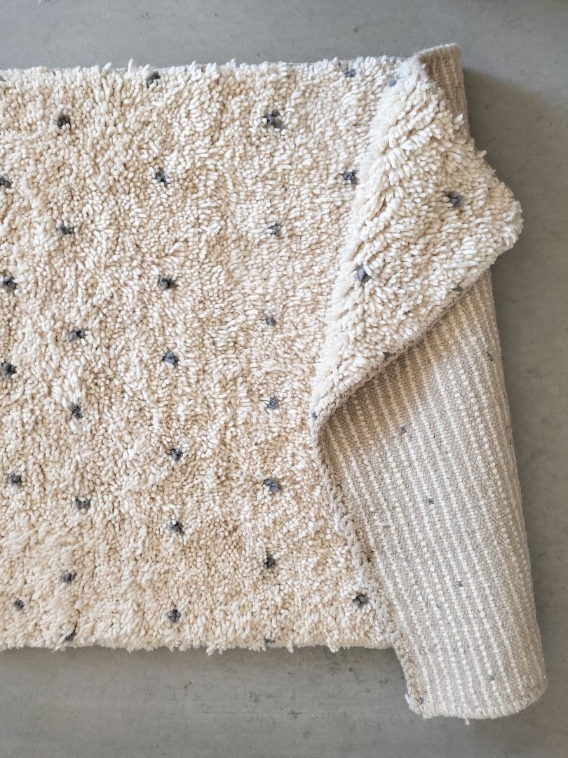 【最終価格】新品/人気/淡いグレードット　アイボリーベースベニワレンNo.705