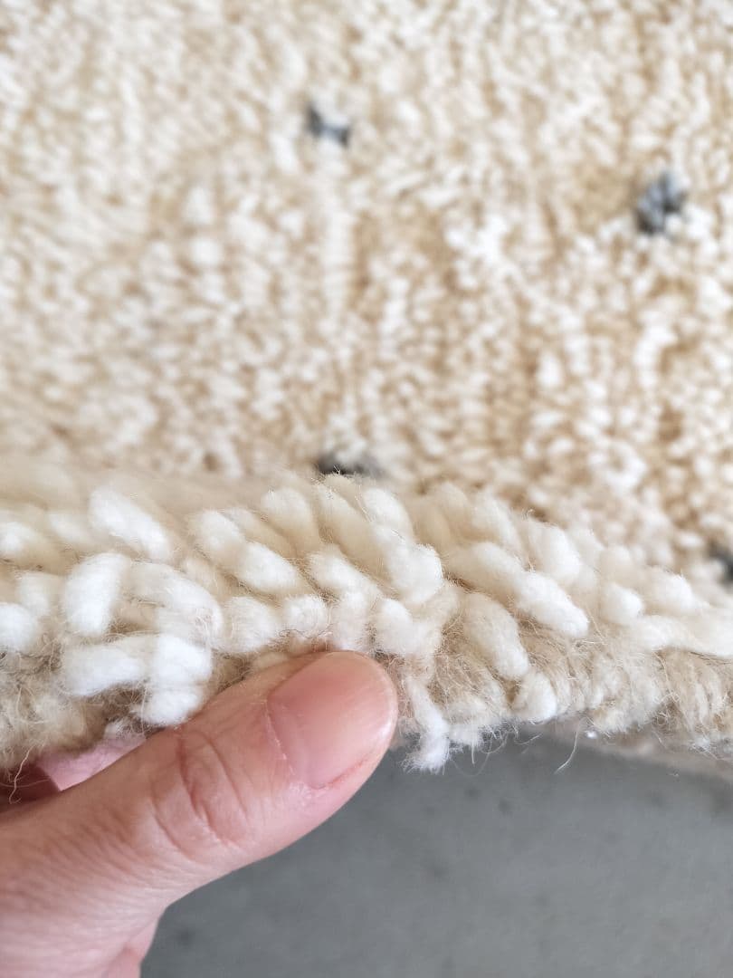 【最終価格】新品/人気/淡いグレードット　アイボリーベースベニワレンNo.705