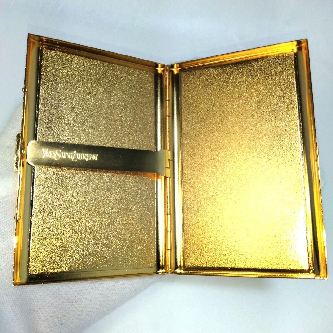 ほぼ未使用 イブ サンローラン タバコ シガレット ケース ヴィンテージ 金属製