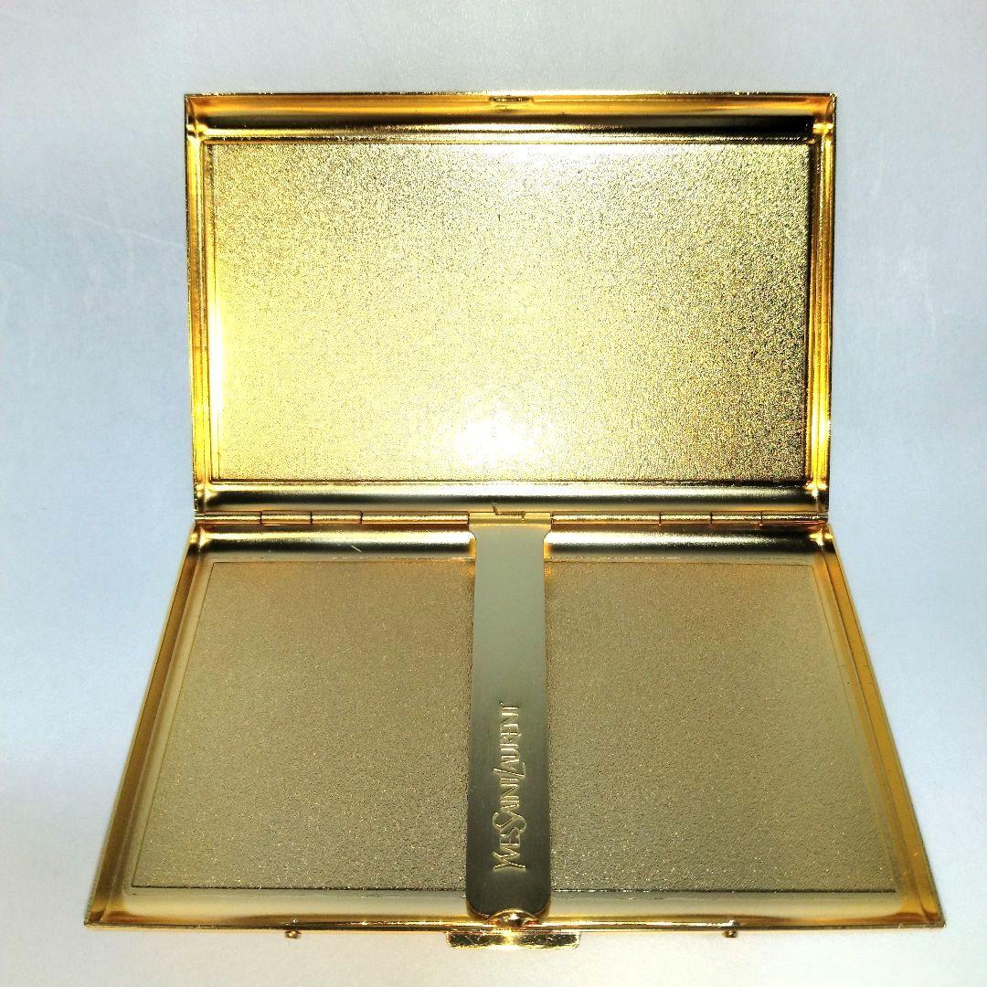 ほぼ未使用 イブ サンローラン タバコ シガレット ケース ヴィンテージ 金属製