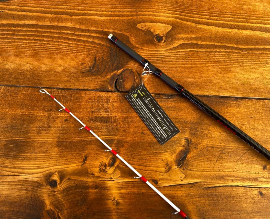 ジギングロッド　デジタルカウンター付きリール　スパイラル　パワーハンドル　船釣り