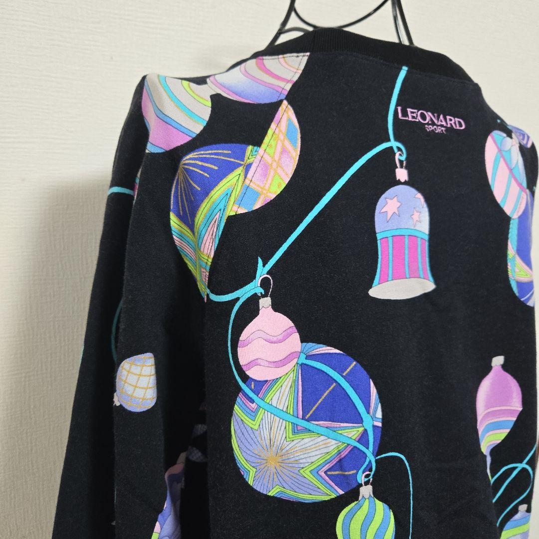 希少 レオナール LEONARD SPORT 長袖 トレーナー 裏起毛 日本製