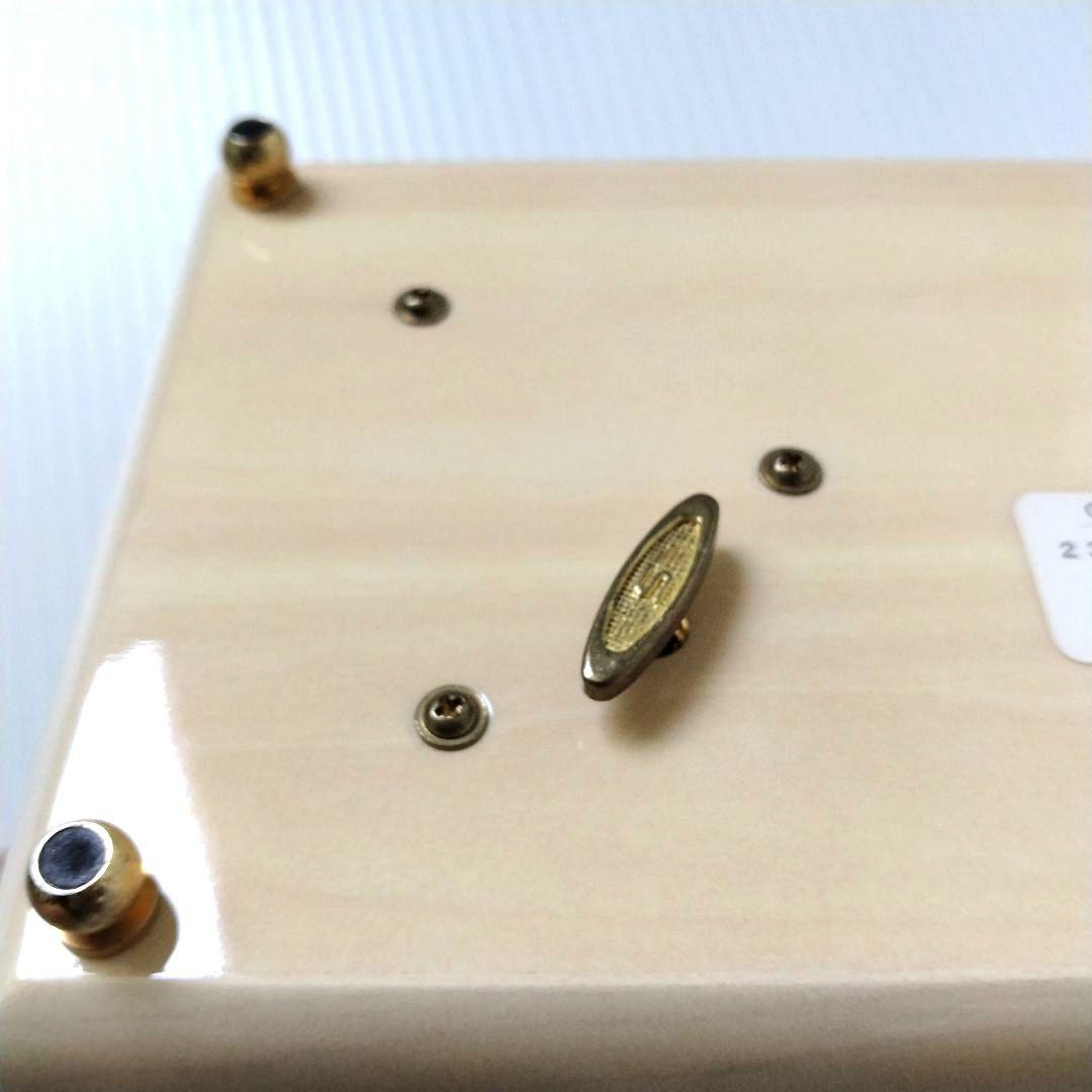 オルゴール ジュエリーボックス アクセサリーケース 木製 メイプル ホワイト