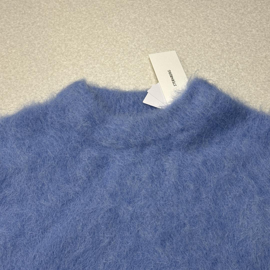 新品タグ⭐️シュテルンベルグ STERNBERG アルパカニット ブルー L