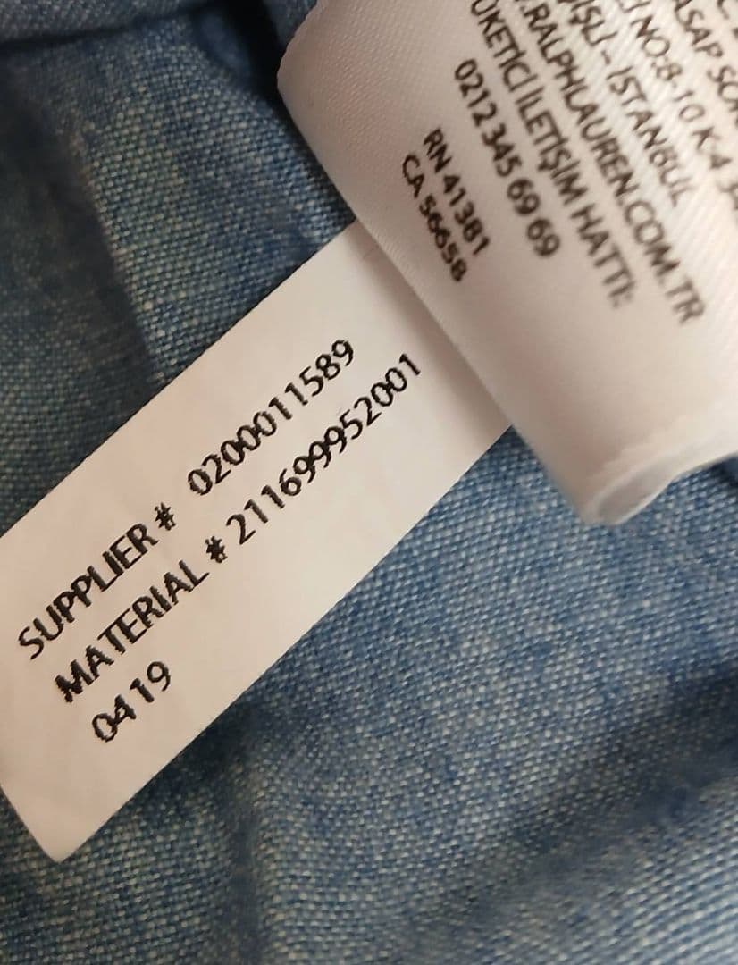 【試着のみ】ラルフローレン大人気オーバーサイズダンガリーシャツ現行品