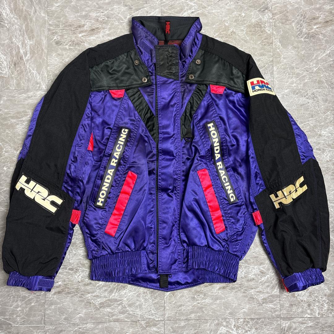 80s HRC HONDA RACING レーシング ナイロン ジャケット L