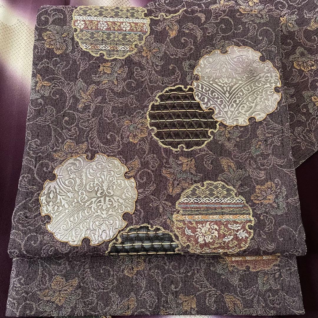 しつけ付き 美しい染めのお着物 正絹作家物